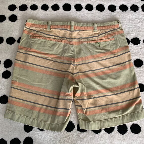 J.Crew Stanton Striped Print Flat Front Casual Shorts - Picture 3 of 11
